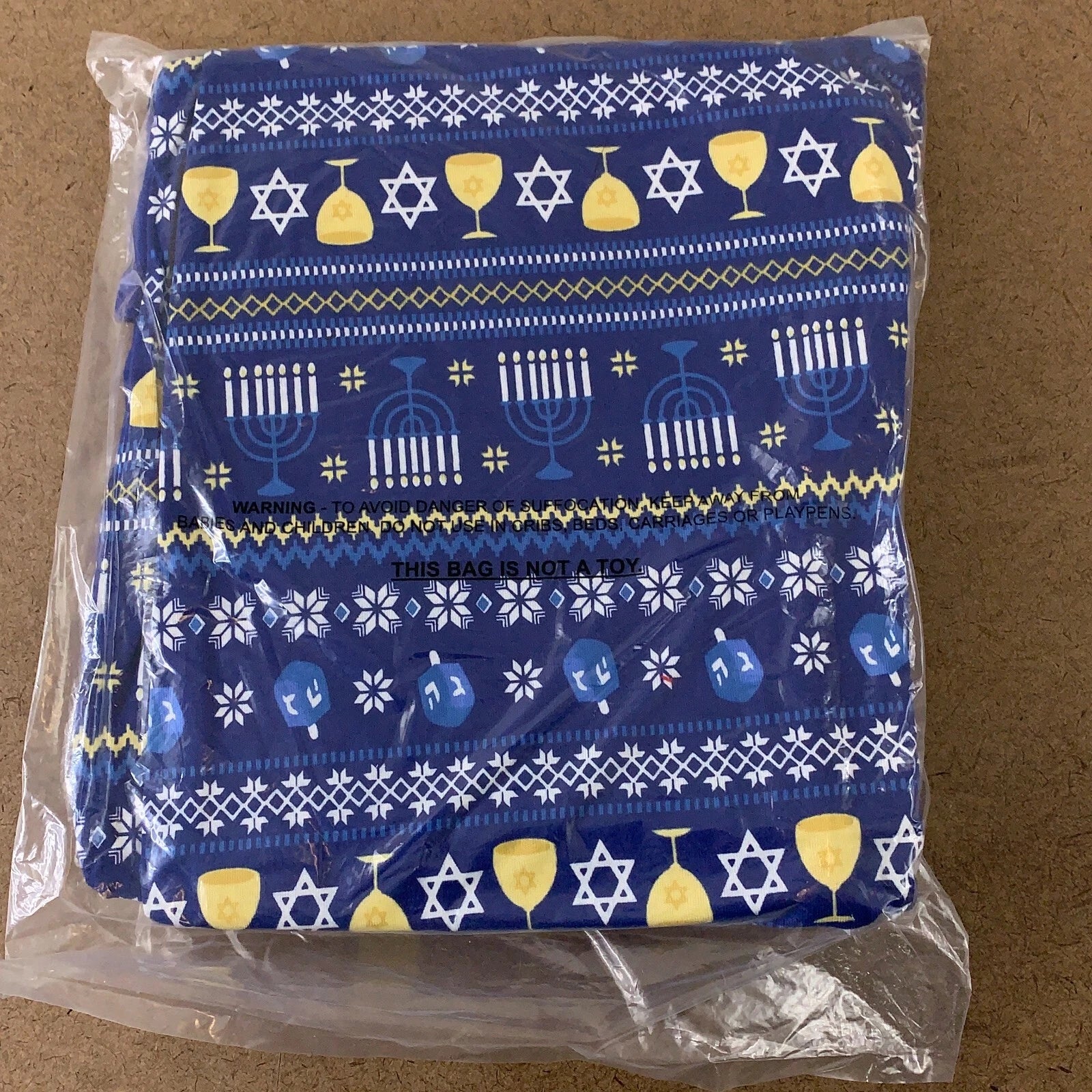 Family PJs Women's Size XS Blue Happy Pajamakkah 2 Piece Holiday Pajama Set NWT