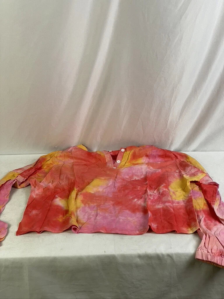 LAMISSCHE Size XXL Women's Tie Dye Pj Set