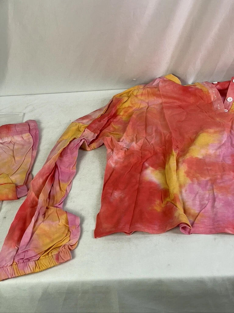 LAMISSCHE Size XXL Women's Tie Dye Pj Set