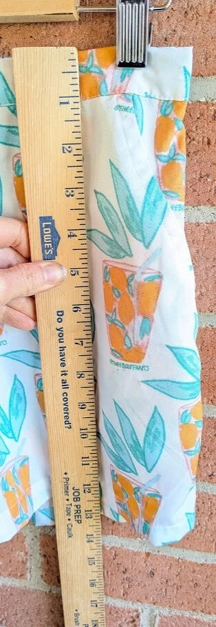 Bouffants & Broken Hearts Womens Pajamas S Lemonade Print Shorts Relaxed Comfort