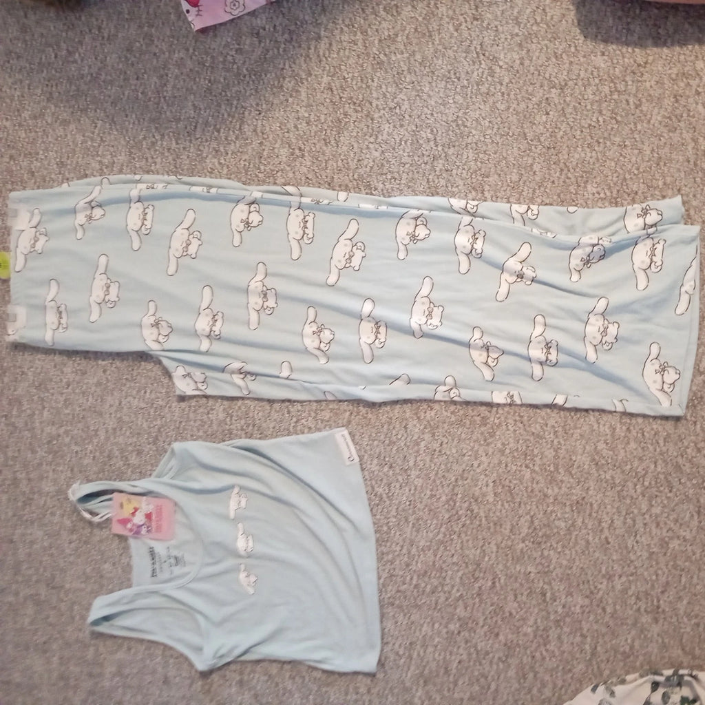 Hello Kitty Cinnamoroll Vest & Trousers Pyjama Set UK Size Medium Brand New