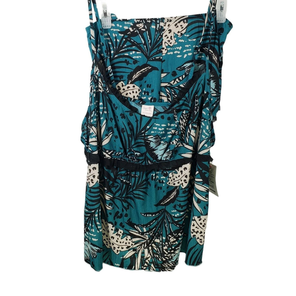 Secret Treasures Women's and Women' SIZE XL 16-18 Rib and Mesh Cami-Tap Set NWT