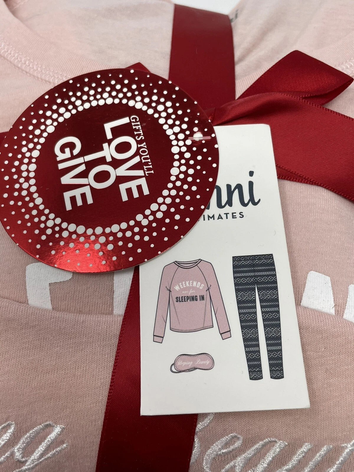 Jenni by Jennifer Moore Intimates 2-Piece Long Pajama Set Sz XS Gray Fair Isle