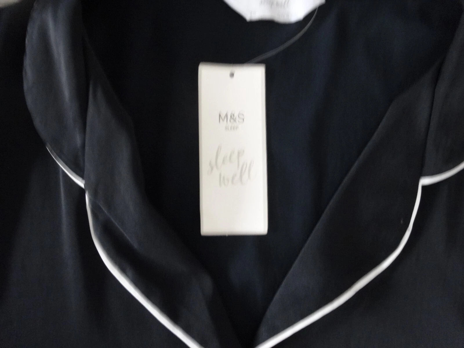 BNWT - M&S MARKS & SPENCER BLACK MIX PYJAMA SET WITH SHORTS UK SIZE 20