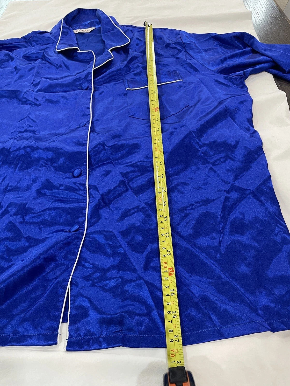 Womens Satin Pajamas Sets Long Sleeves Lonxu Soft Cool Loungewear Sets XXL