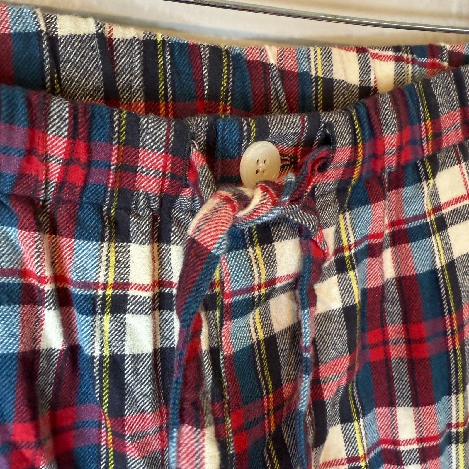 Sleepy Jones Women's Plaid Flannel Cotton Pajama Set Size M