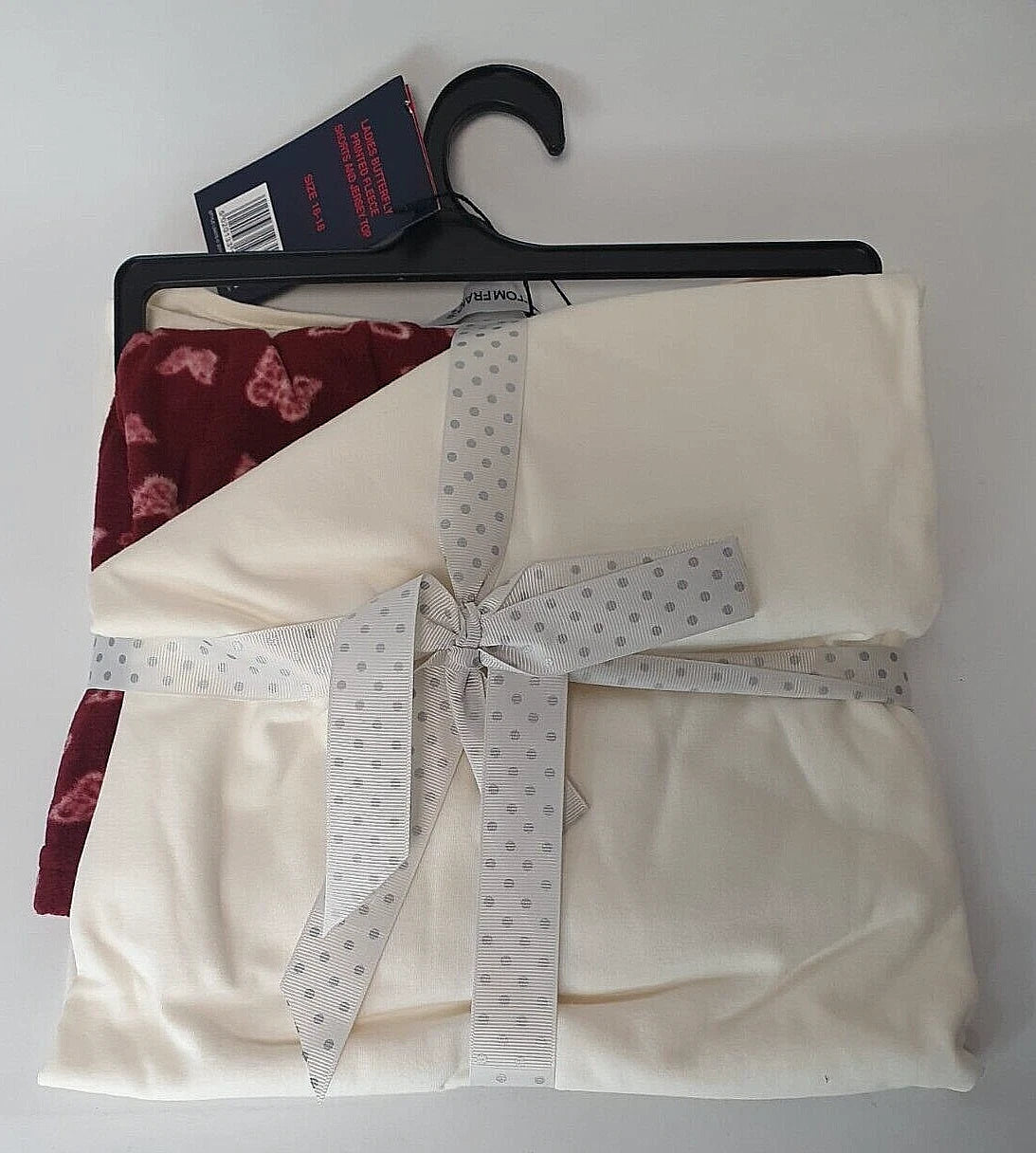 TOM FRANKS Ladies Butterfly Printed Fleece Shorts and Jersey Top Gift Set