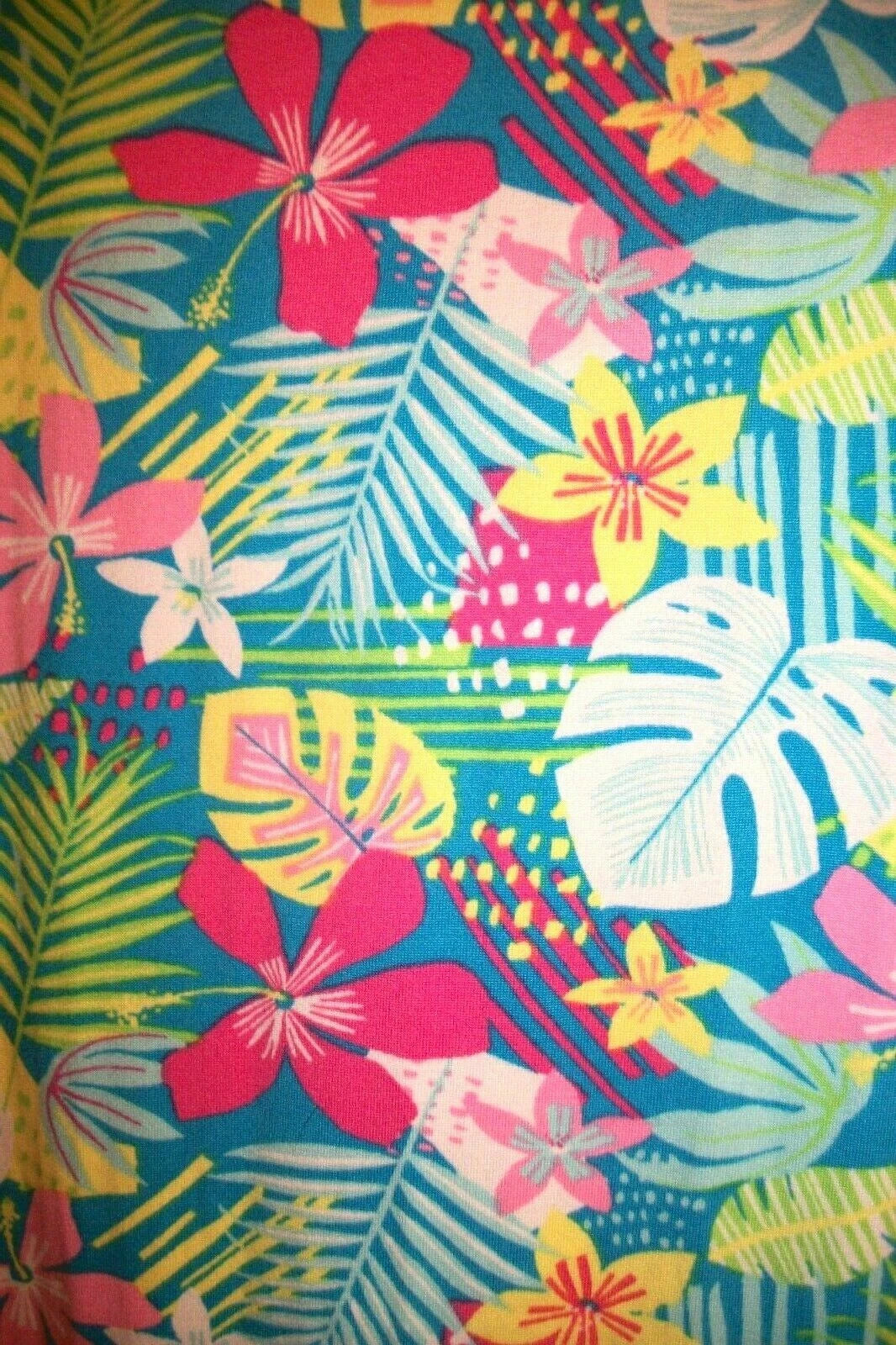 -SECRET TREASURES HAWAIIAN BLUE PAJAMAS SET JOGGER PANTS TOP 3X