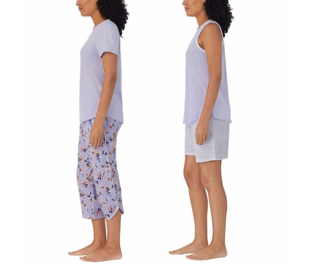 Carole Hochman Ladies' 4-piece Pajamas Set Purple Size XS ; NWT