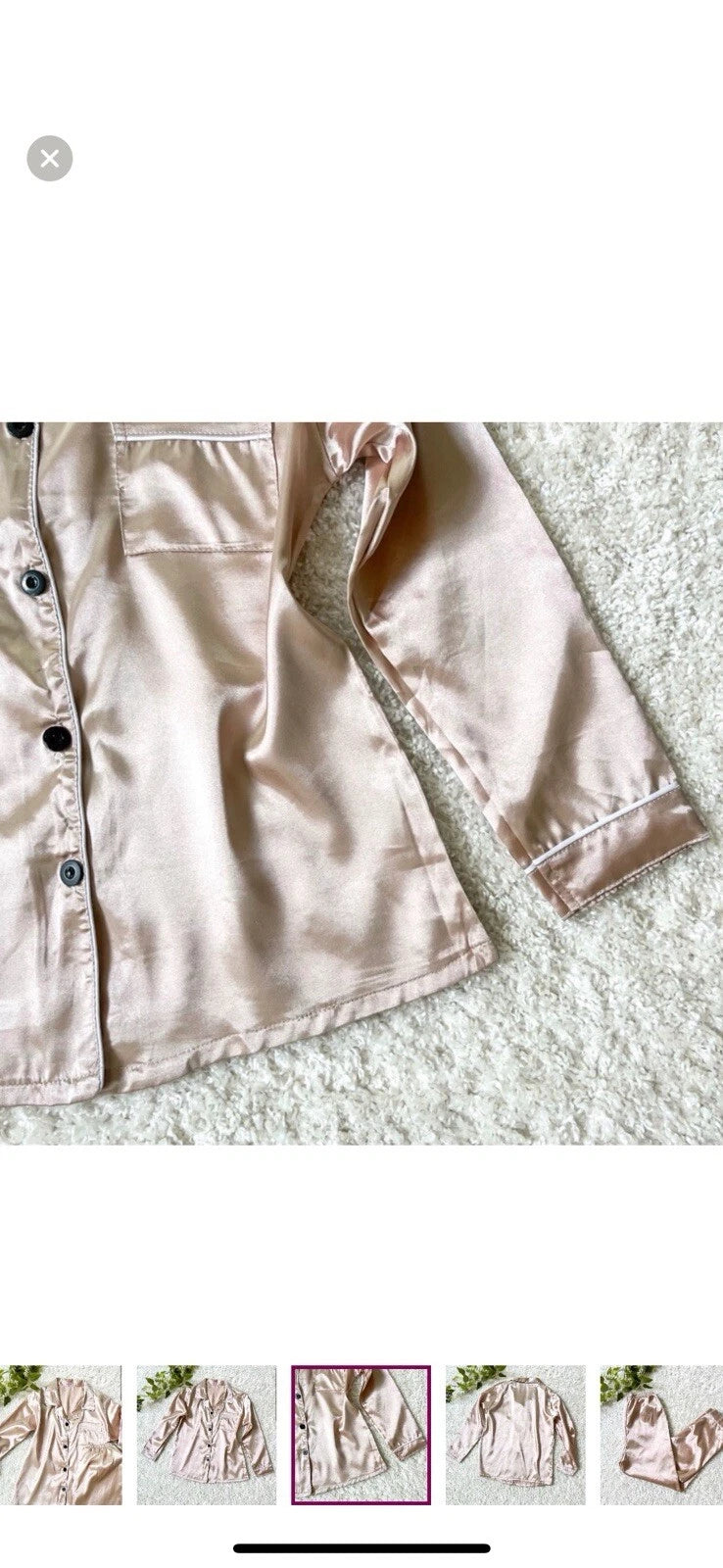 Saten Pajamas Set, Size L