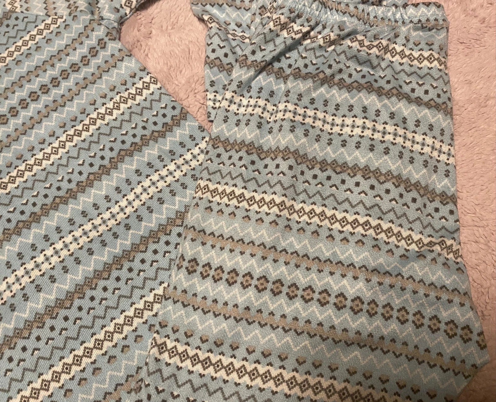 Dearfoams Fleece 2 Piece Pajama Set M