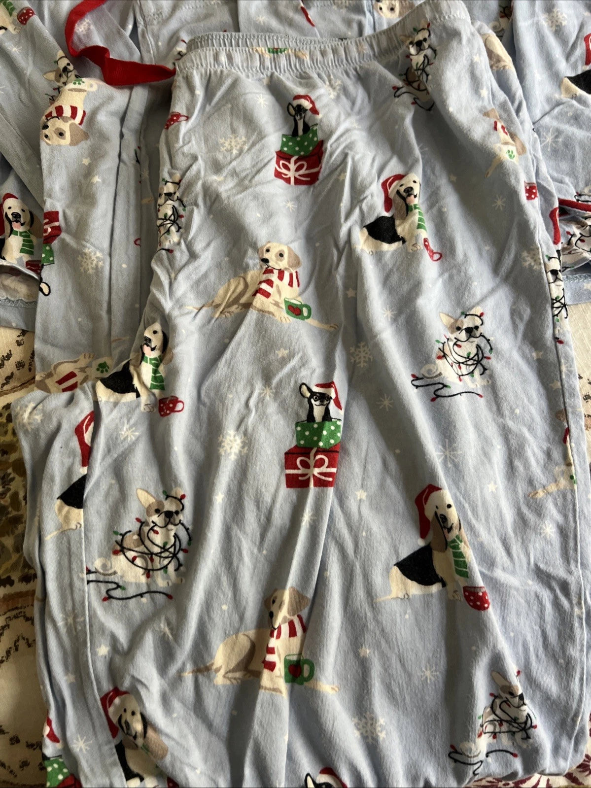 PJ SALVAGE pajama set - Christmas Dogs - MEDIUM (run Small)