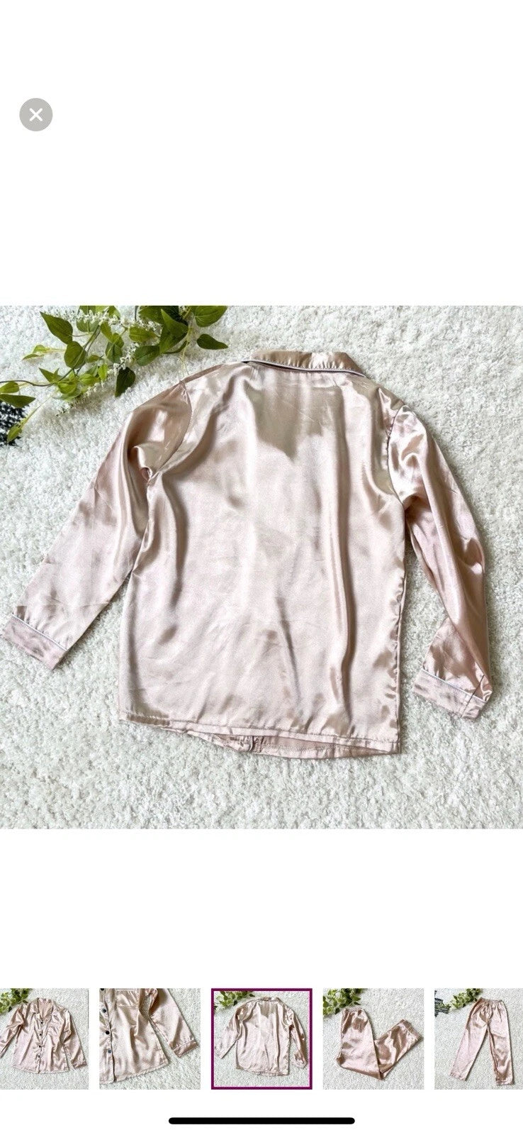 Saten Pajamas Set, Size L