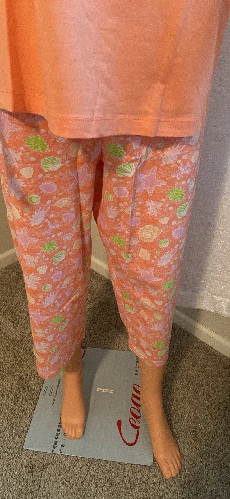 Cozee Corner 2-Piece 100% Cotton Pajama Set for Women Size 4x