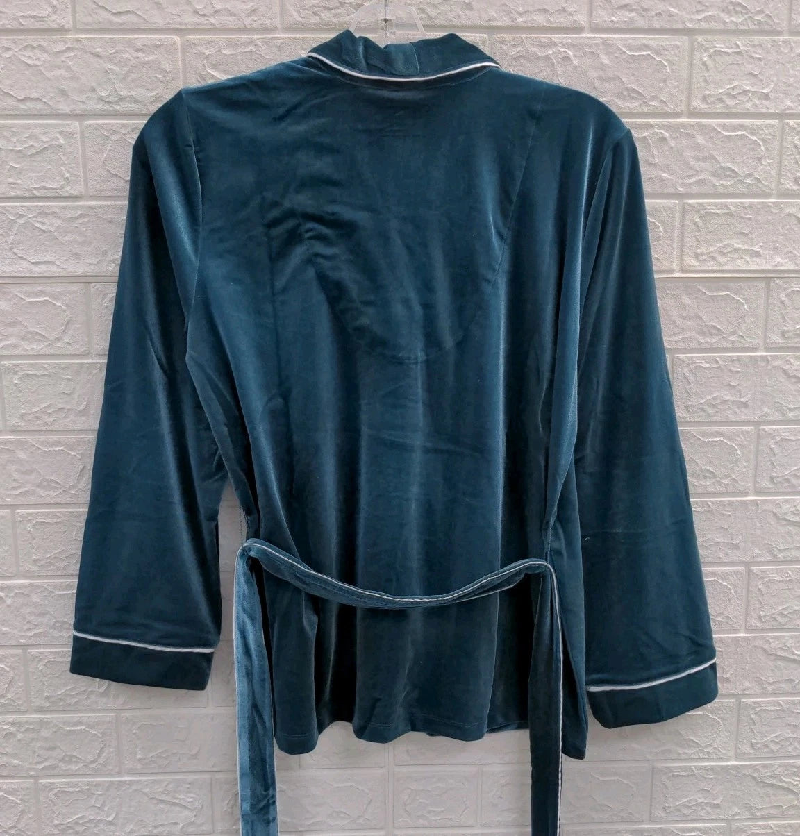 New International Concepts Women's 2PC Velvet Shawl Collar Pajama Set Size M