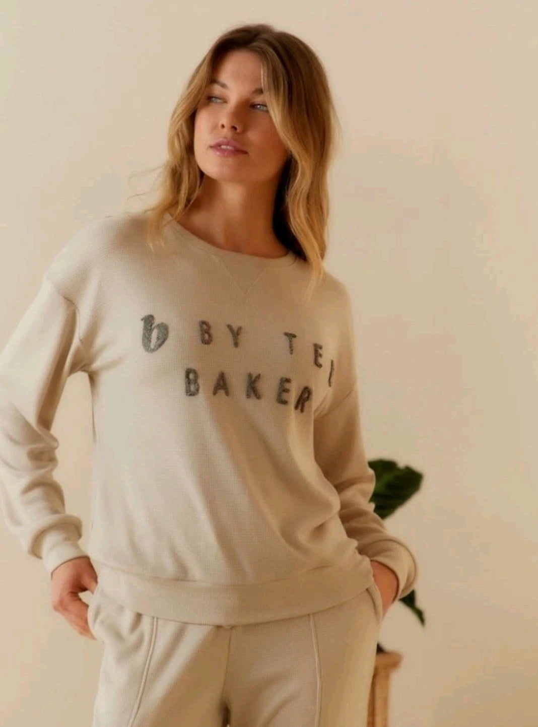 Ted Baker Size 16 Womens Waffle Pyjamas Joggers Loungewear Set BNWT