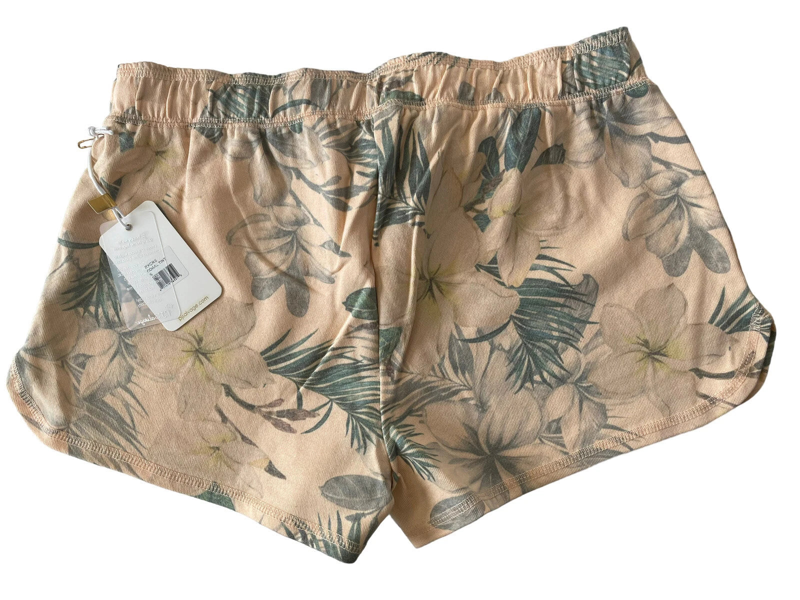 NWT PJ Salvage Small Peach Aloha Tropical Floral SOFT Pajama Lounge Shorts #PQ5