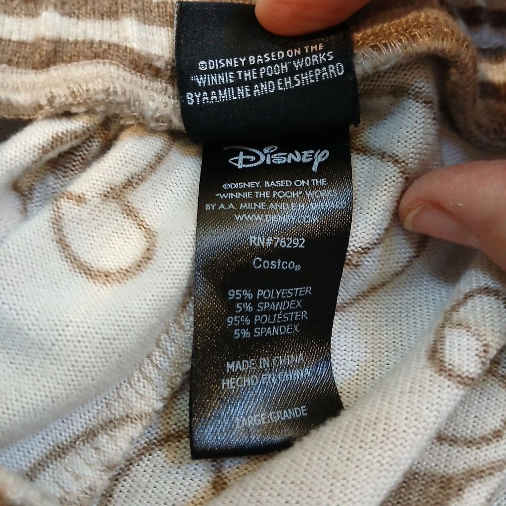 Disney Womens Large Pajamas Lounge Set Mickey Mouse Long Sleeve & Pants #Z-37