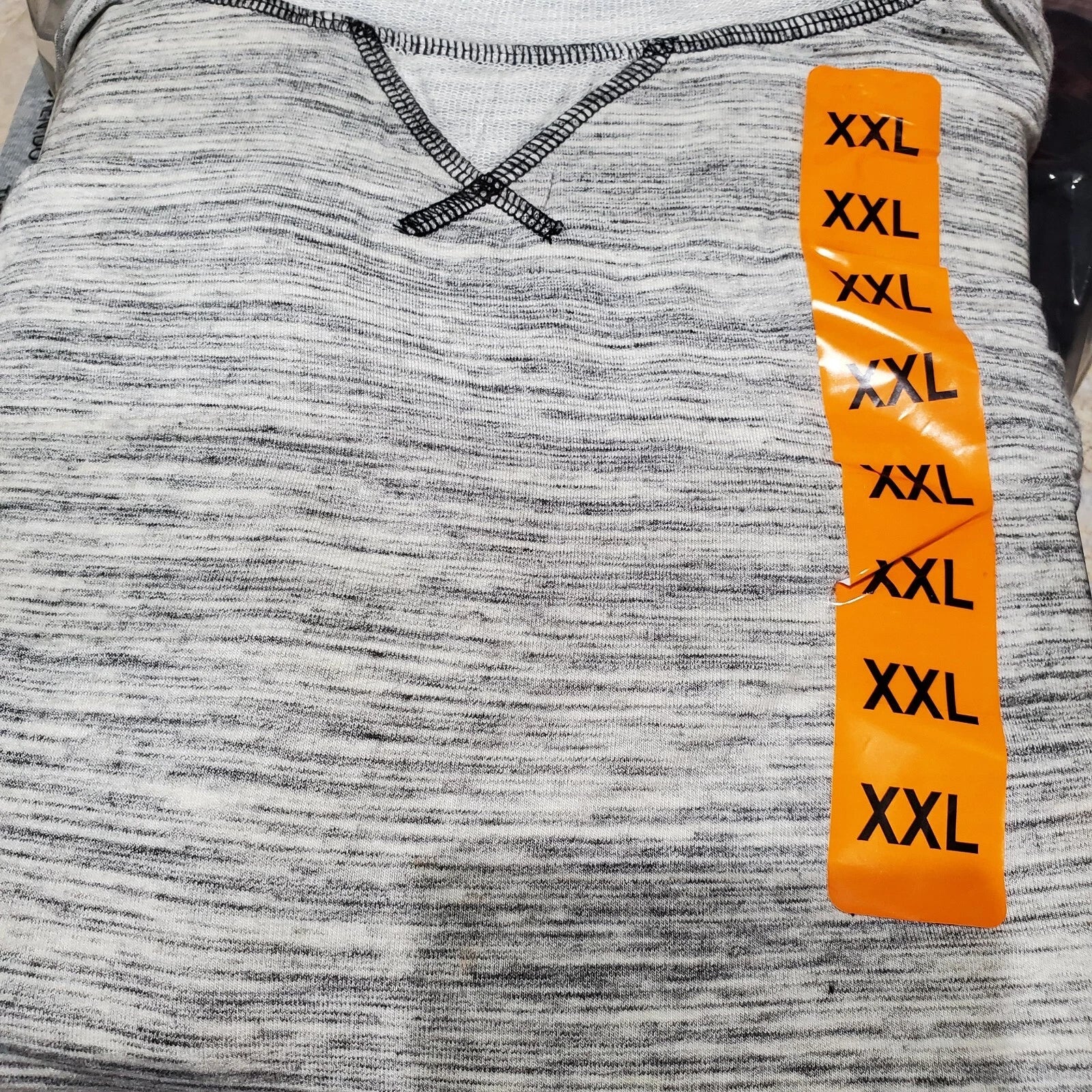 WOMENS XXL GRAY SPACE DYE FELINA FRENCH TERRY 2 PIECE LOUNGE PAJAMA JOGGER SET