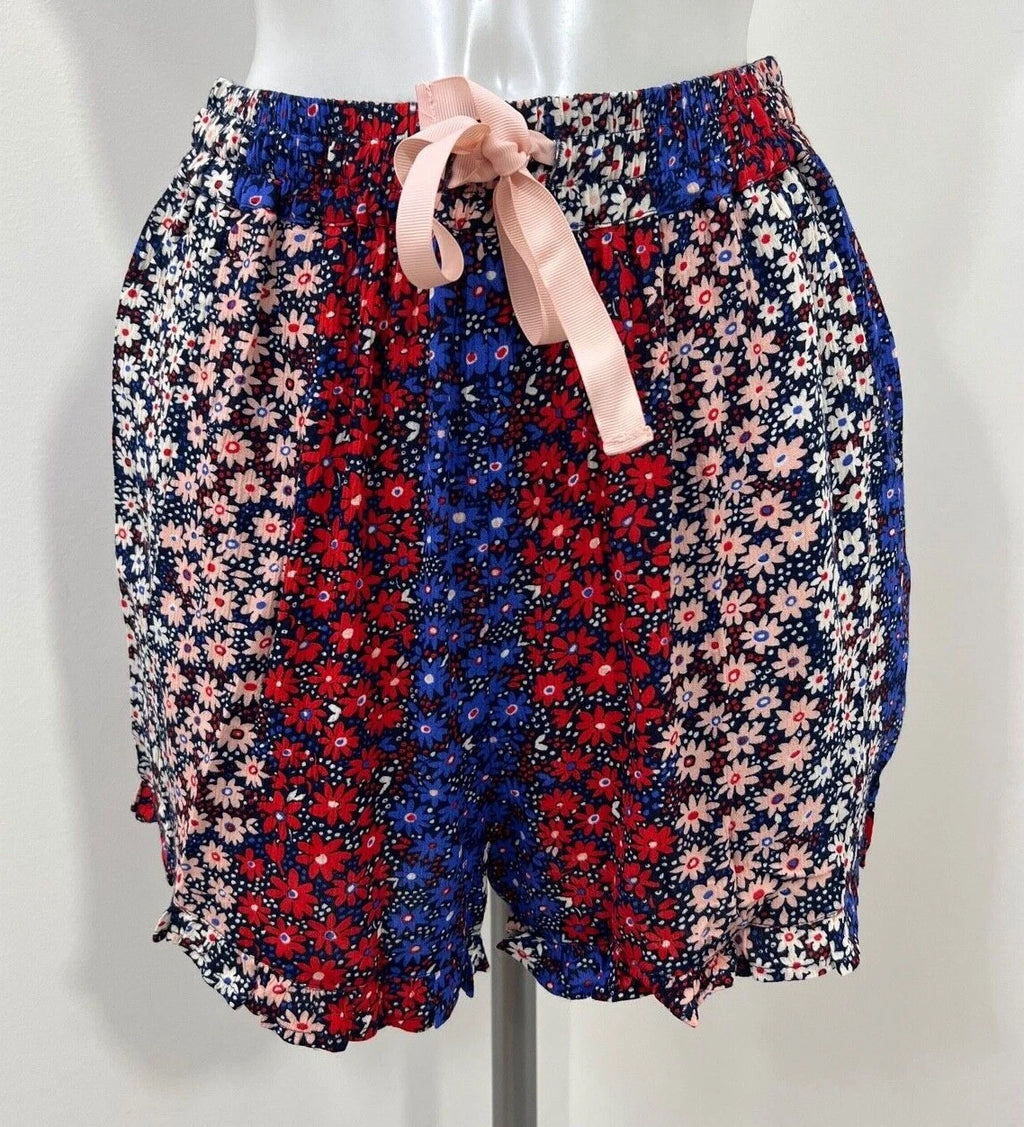 Ladies New Ex Chainstore Ditsy Print  Shorts & Top  PJs Set Size 8-22