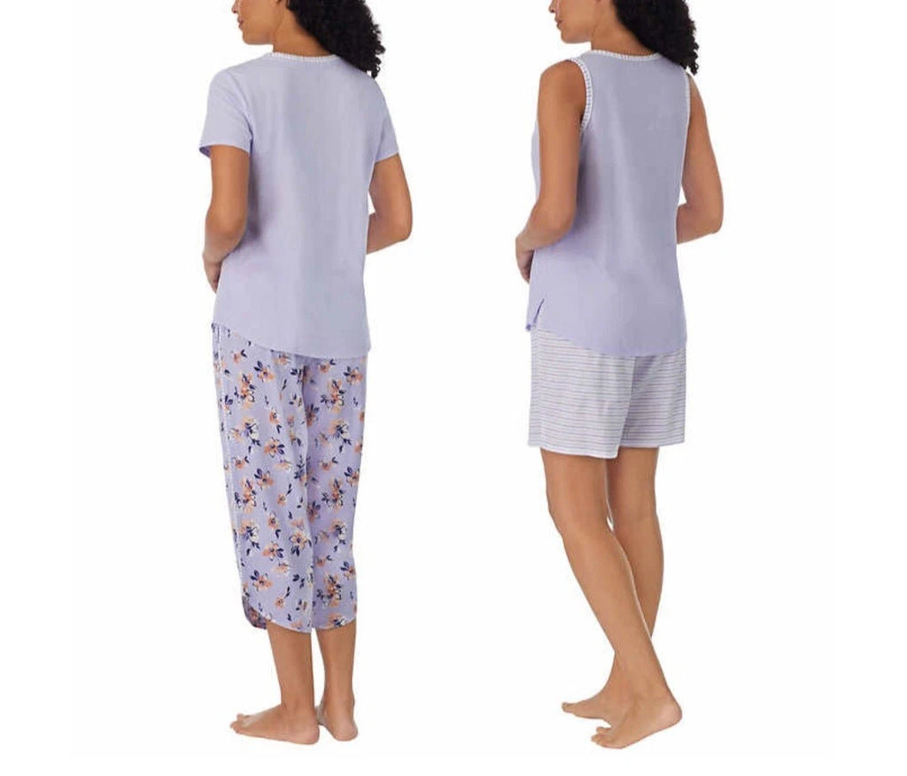 Carole Hochman Ladies' 4-piece Pajamas Set Purple Size XS ; NWT