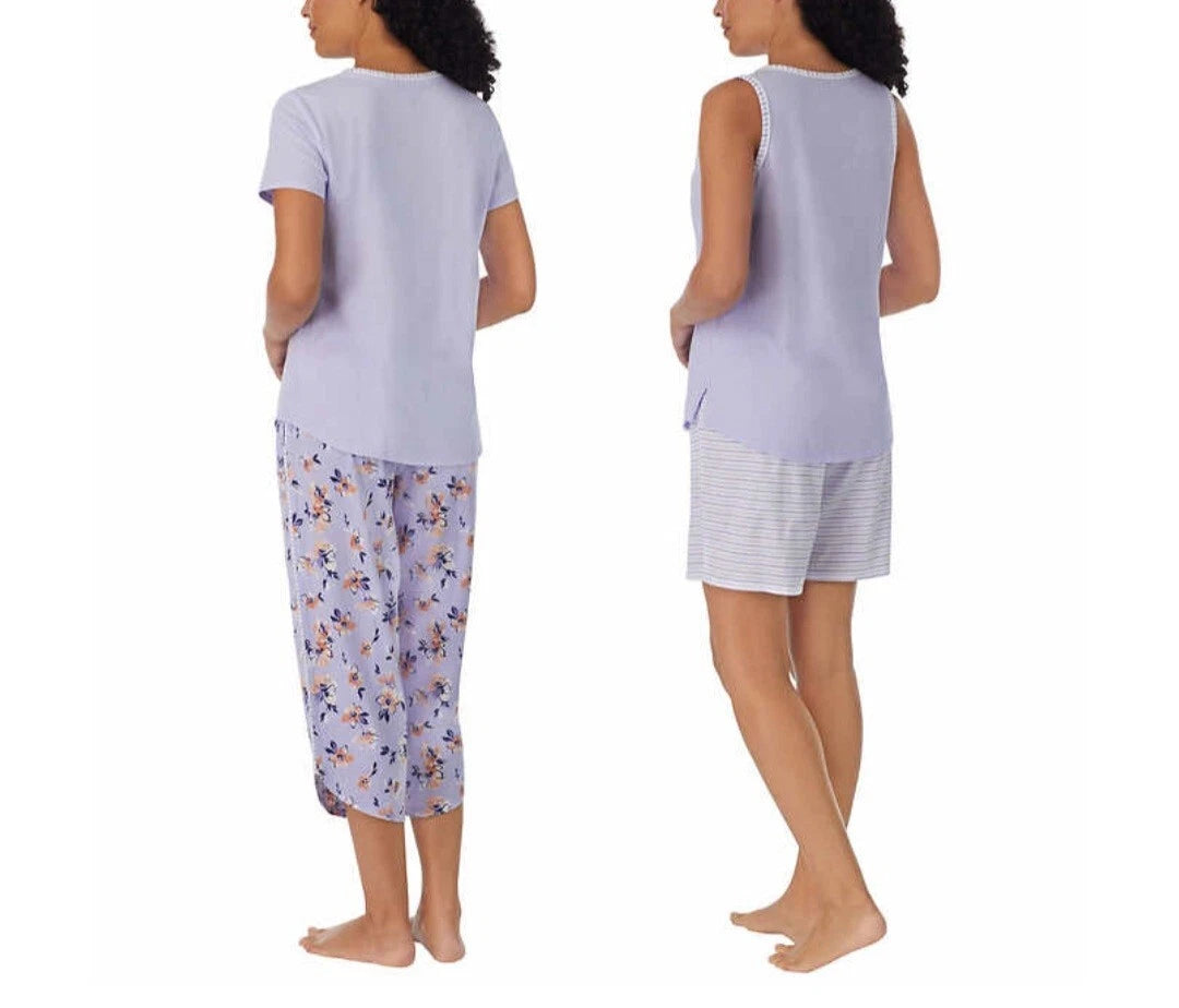 Carole Hochman Ladies' 4-piece Pajamas Set Purple Size XS ; NWT