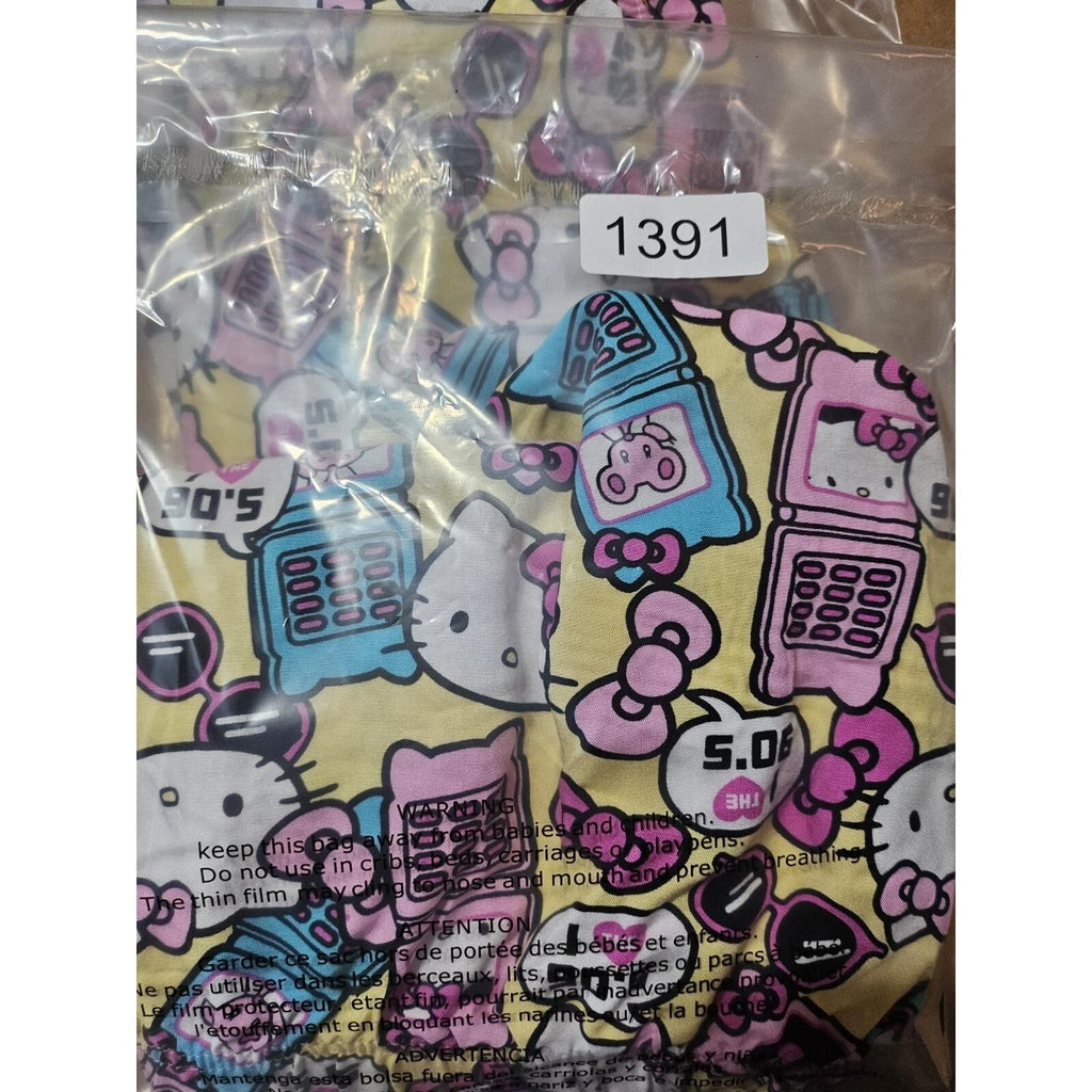 Sanrio Hello Kitty Womens Tank Top And Shorts Pajama Sleepwear Set Sz L 12-14