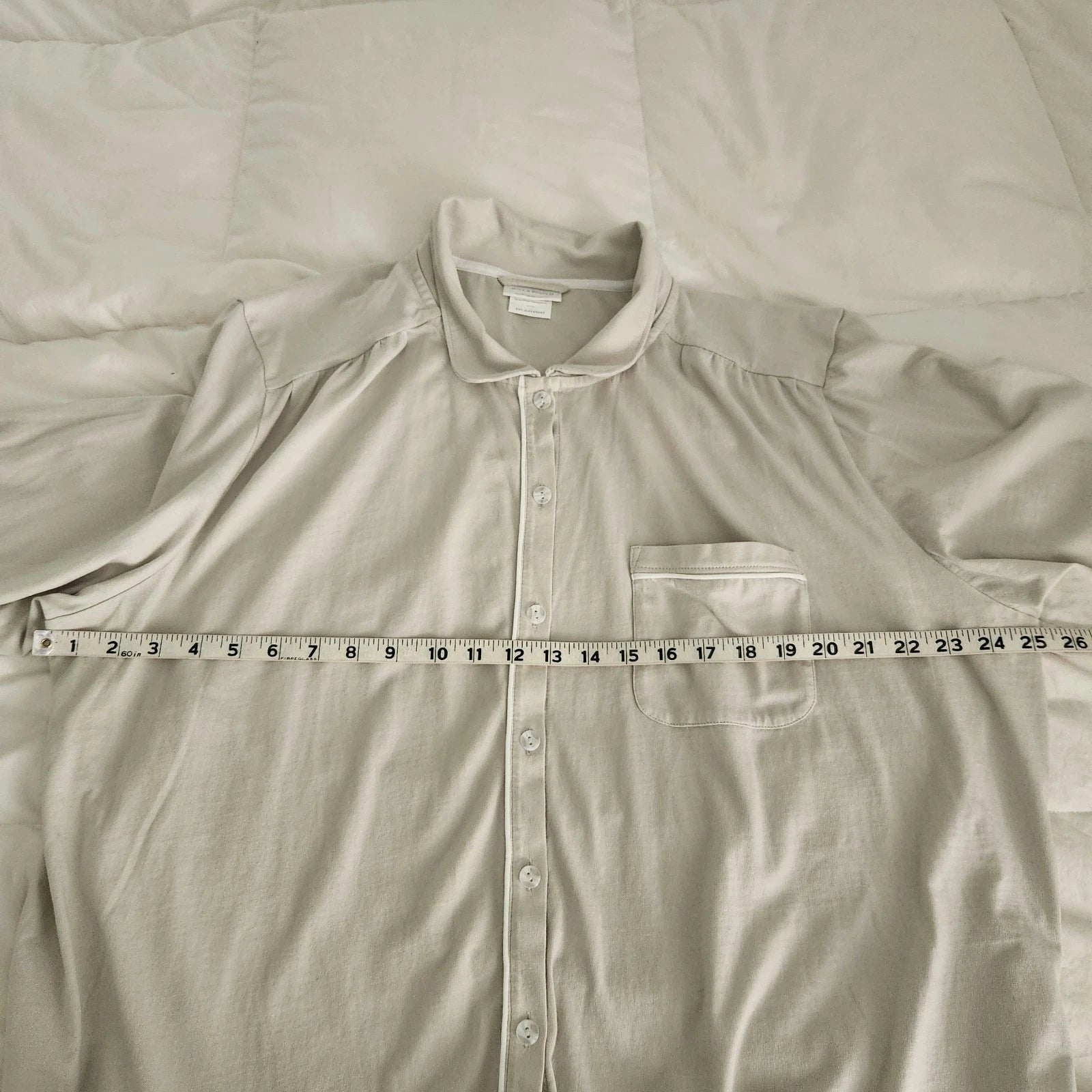 boll and branch Soft Knit Long Sleeve & Pants Pajama Set Organic Cotton Size 2X