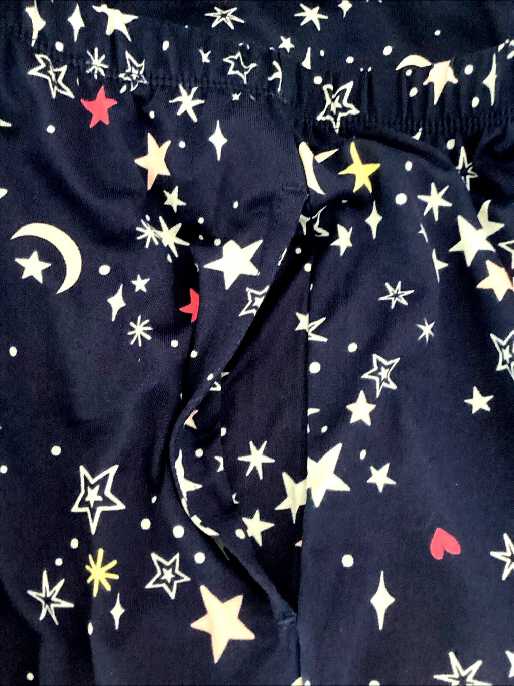 JOYSPUN  SLEEPWEAR SHORTY SET NAUTICAL NAVY Tank & Shorts Sz M*