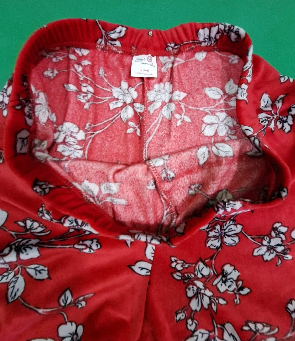 Secret Treasures Ladies Notch Collar Pajama Set - Small (4-6) Color- Red