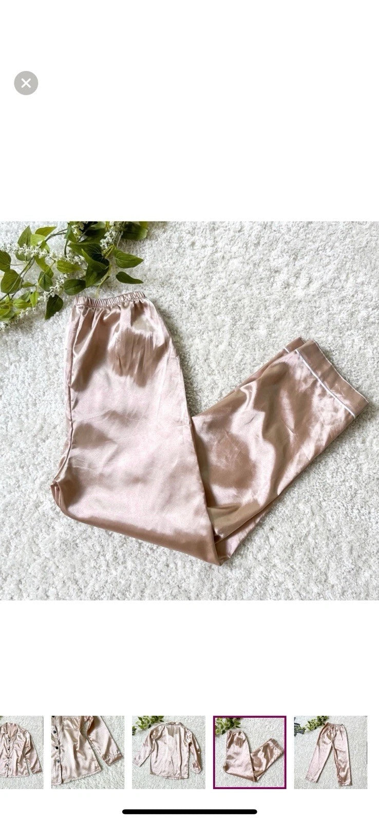 Saten Pajamas Set, Size L