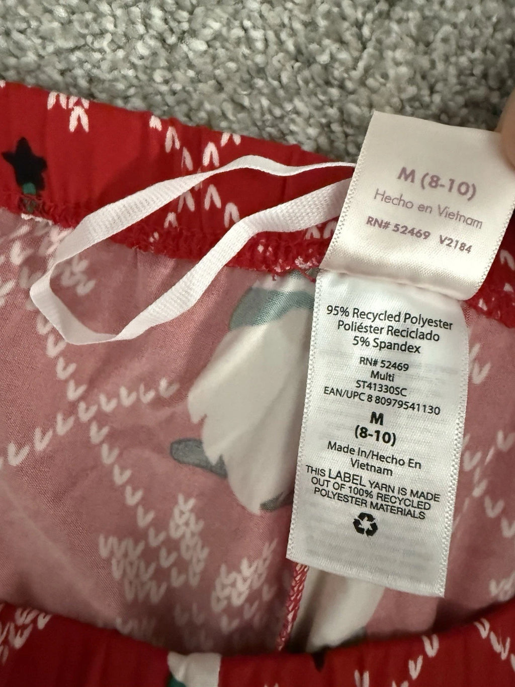 Secret Treasures Womens Lightweight Holiday Christmas 2pc Pajama Set Gnome NEW M