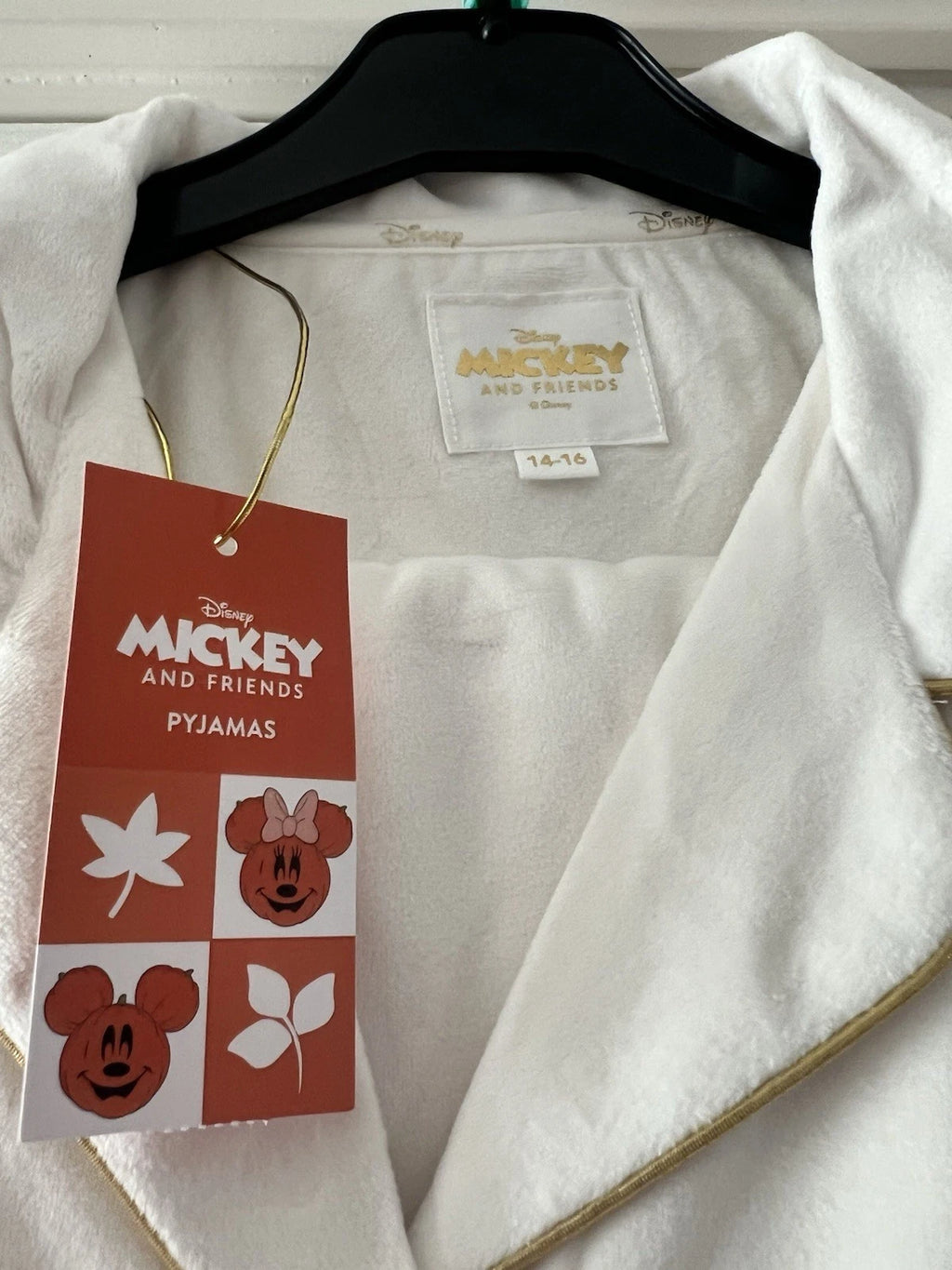 Disney Minnie Mouse Autumn Pyjamas Halloween New Pj’s 14-16 Woman’s