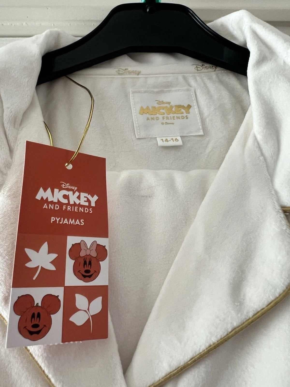 Disney Minnie Mouse Autumn Pyjamas Halloween New Pj’s 14-16 Woman’s