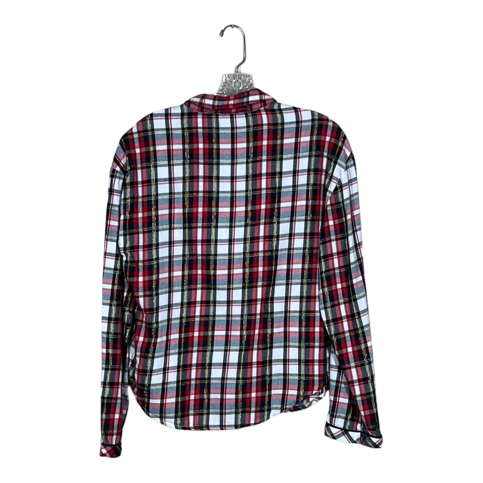 Victoria's Secret The Dreamer Metallic Plaid Matching Pajama Set Womens XS