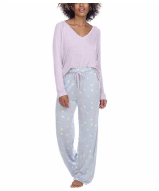 Honeydew Women's Long Sleeve, Pants, & Sleepshirt 3-piece PJ Set Size Medium