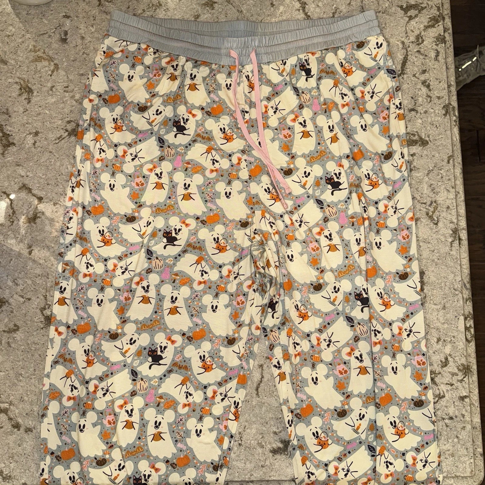 2025 Disney Parks Halloween Mickey Minnie Ghost Pajama Set Adult XL SUPER SOFT!