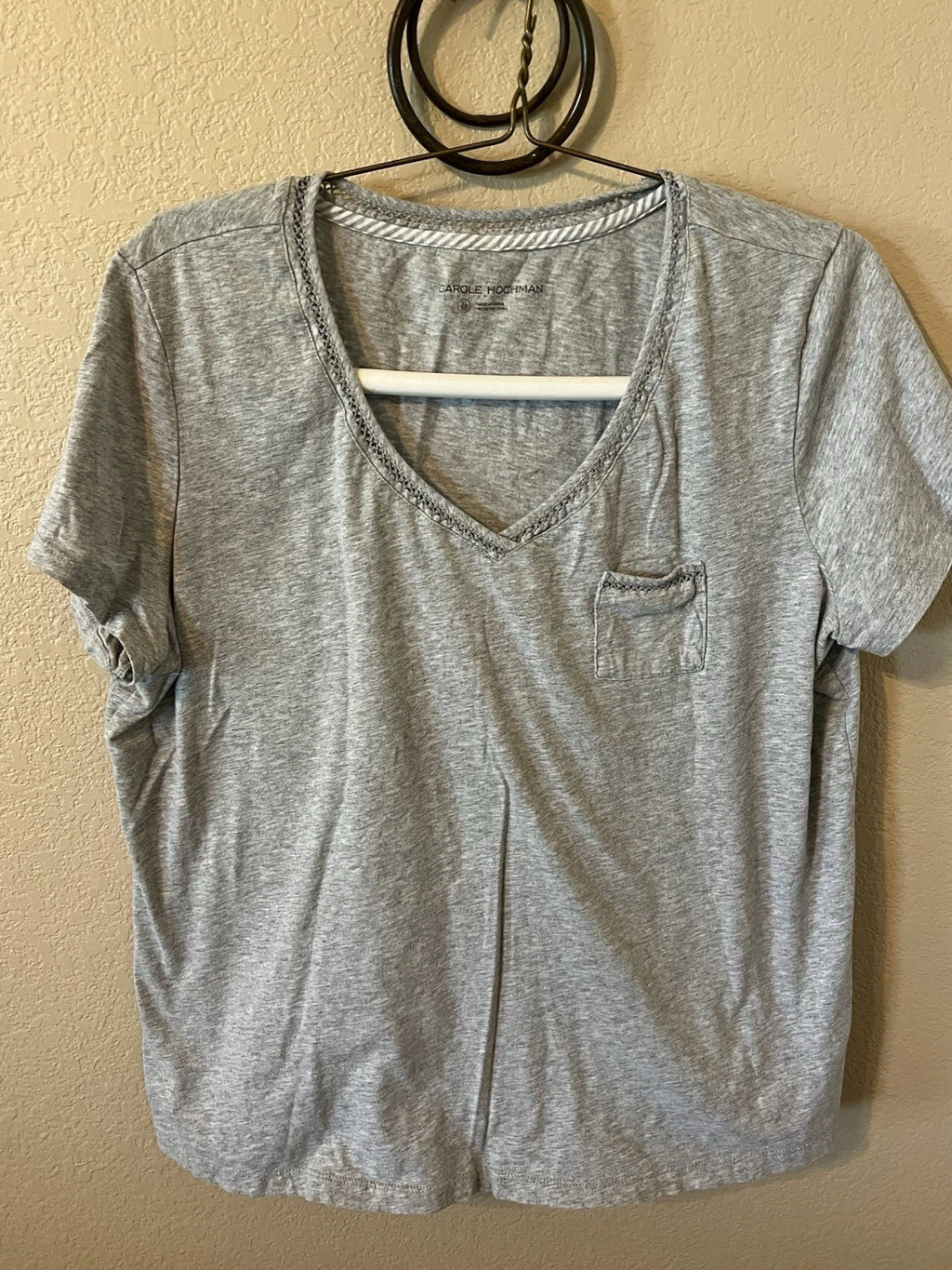 Set Of 2 Carol Hockman Gray Pajama Tops  Size XL