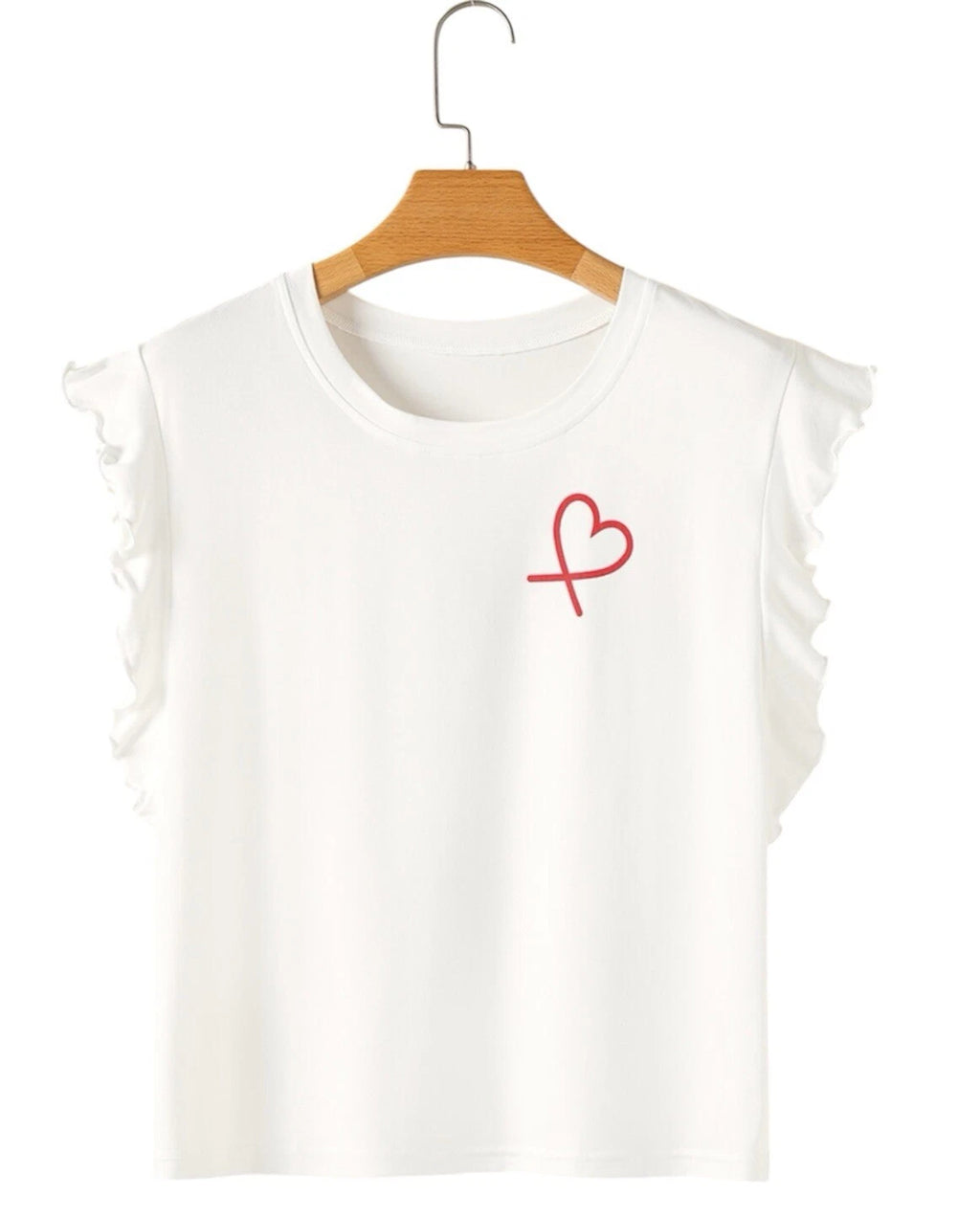 NWT Women’s Nightwear Pajama Set Red & White Hearts Size Medium