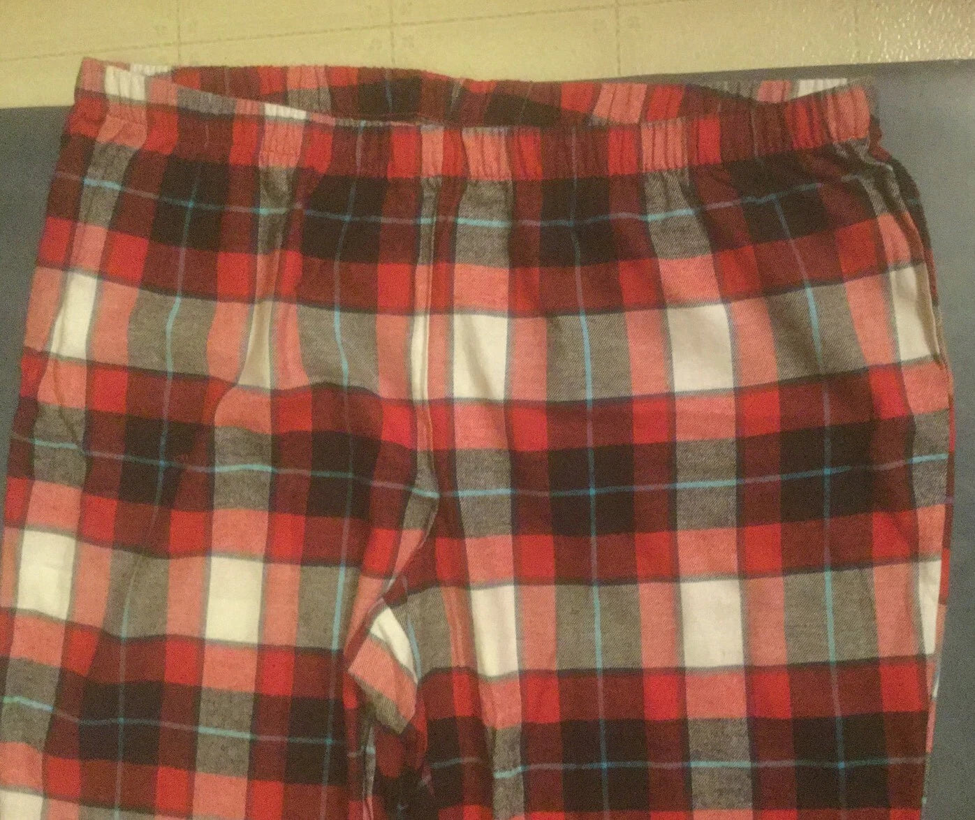 Sleep Chic Women's Plus Size 1X Red Plaid Long Sleeve Sleep Set $48 NWT