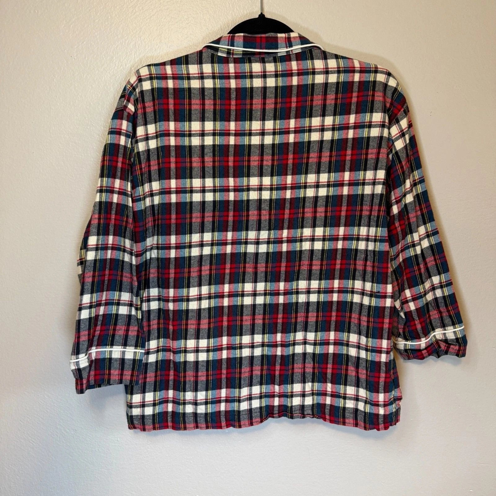 Sleepy Jones Women's Plaid Flannel Cotton Pajama Set Size M