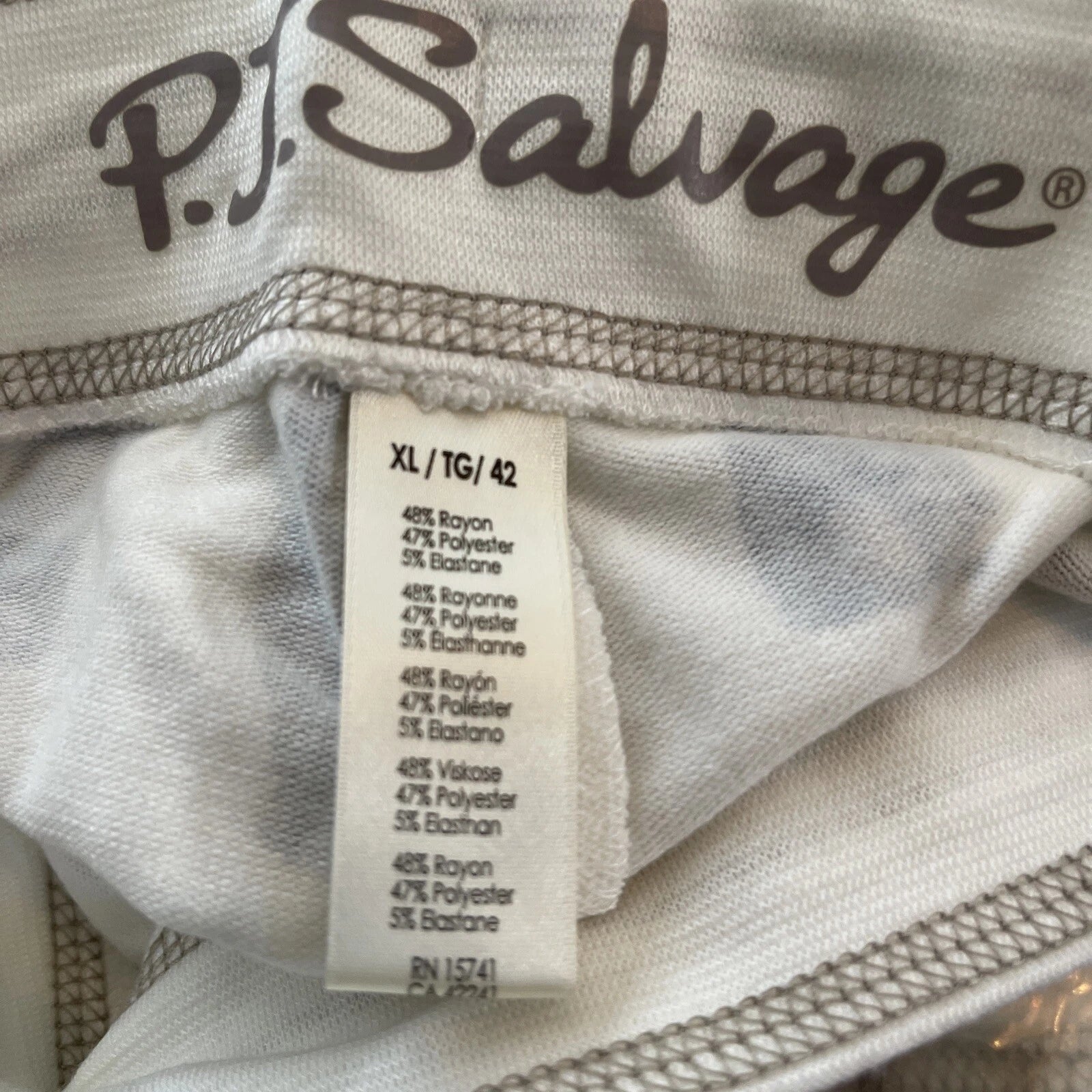 NWT PJ SALVAGE Womens XL CATS Lounge Shorts Super Soft Ivory Natural #PQ2