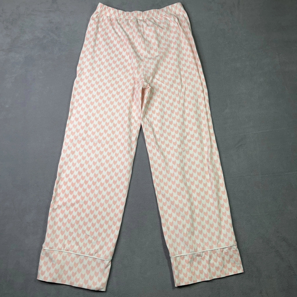 Kerri Rosenthal Pajama Set Womens Small Betty Heart Button Up Lounge Sleepwear