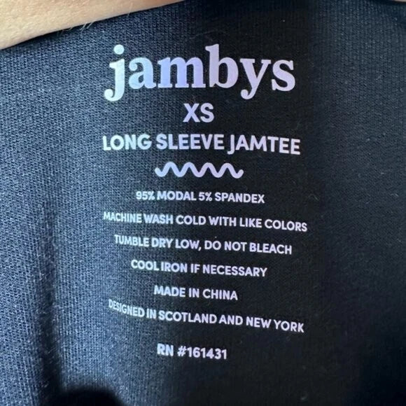 Jambys Black and Pink Long Jambys Set XS