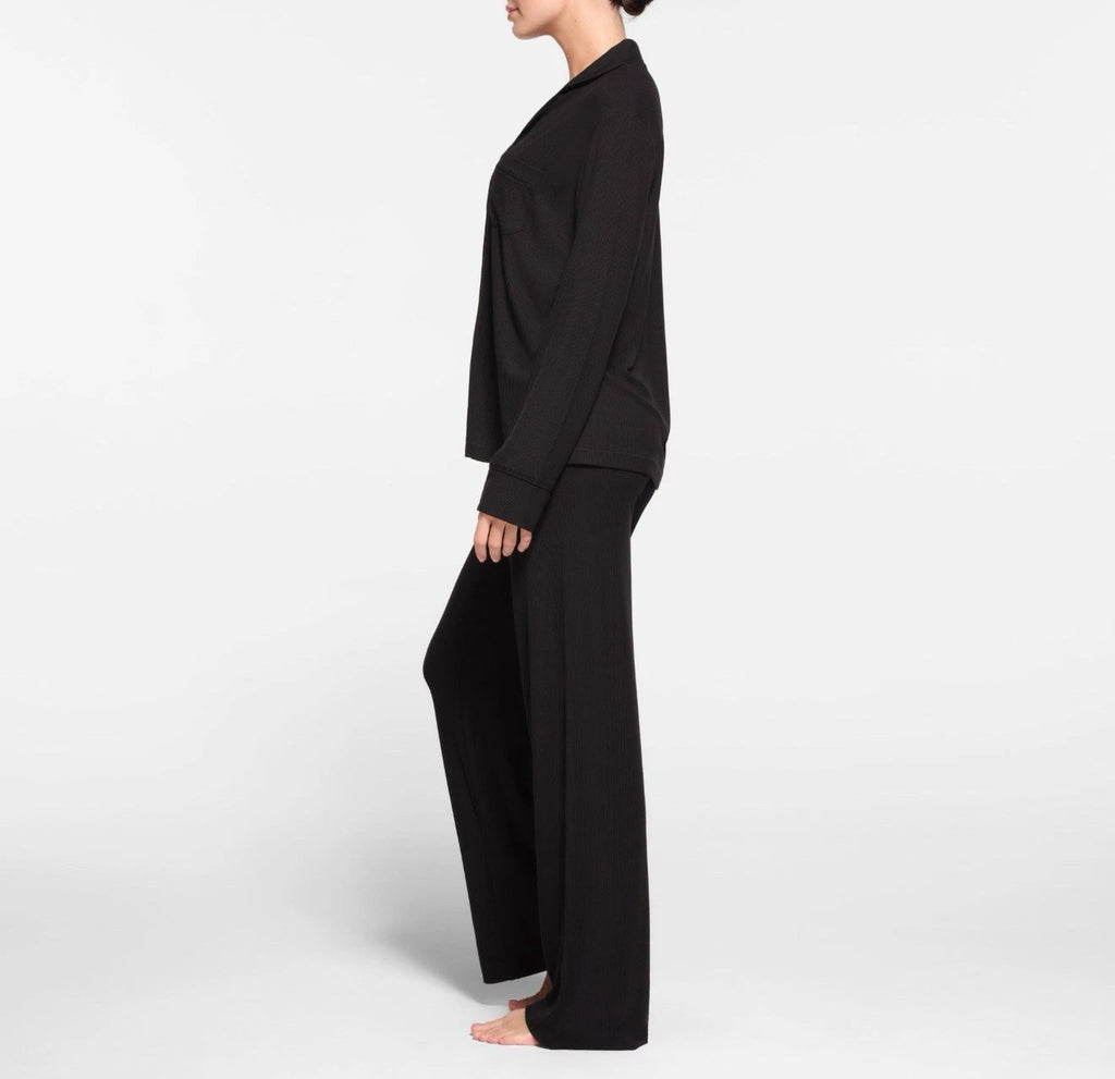 Skims Soft Lounge Sleep Set in Onyx , Size XS