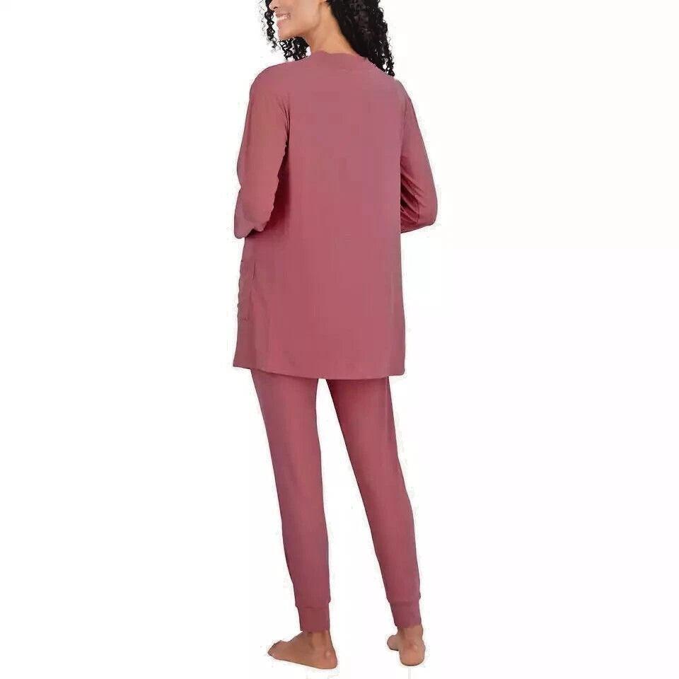 NWT Live 2 Lounge 4-pc Essential Set Open Front Cardigan,Tee,Tank & Jogger Small