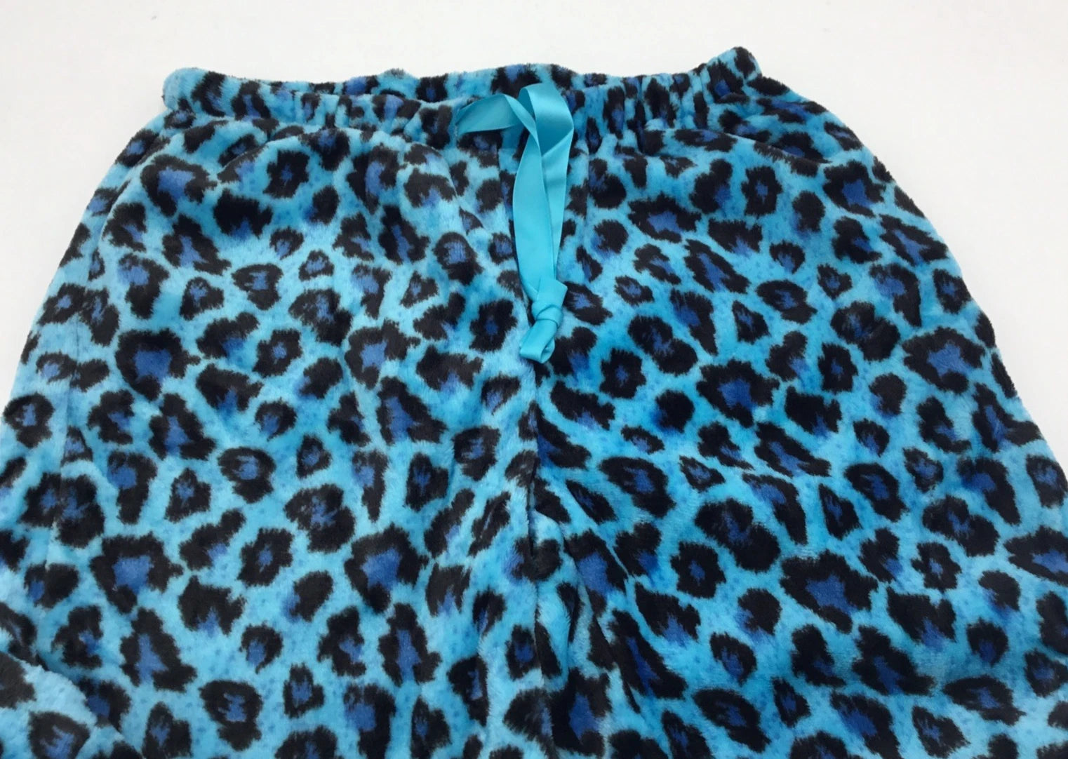 Soft & Cozy Co. Plush Button Front Pajama Set, Black/Blue, XS/S