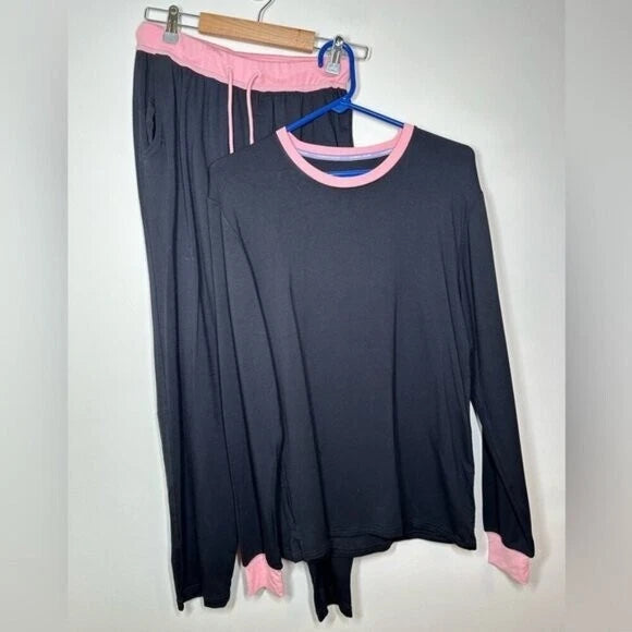 Jambys Black and Pink Long Jambys Set XS