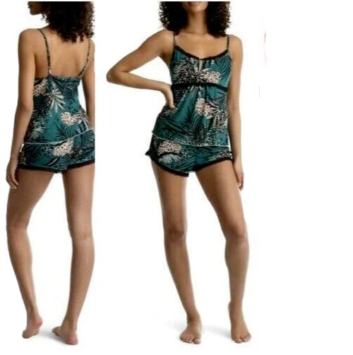 Secret Treasures Women's and Women' SIZE XL 16-18 Rib and Mesh Cami-Tap Set NWT