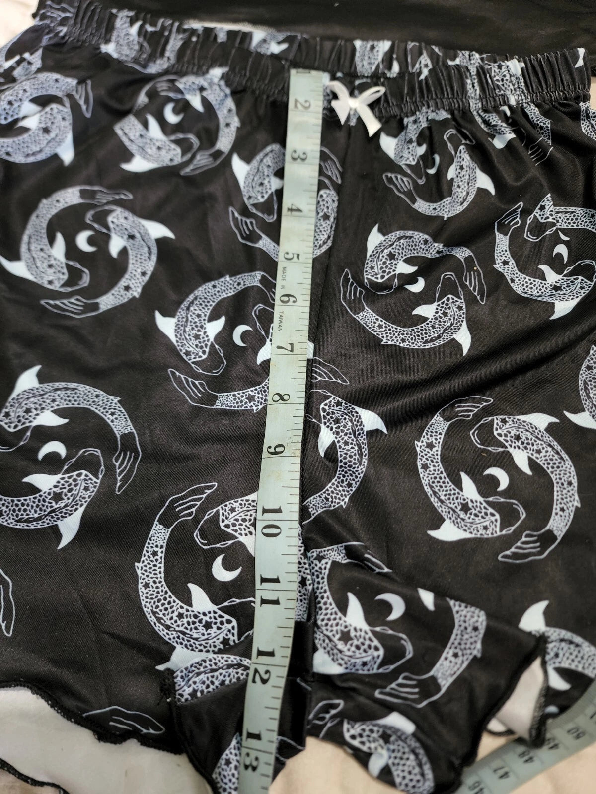 New Romwe Pisces Pajama Sleep Set Crop Top / High Waist Small
